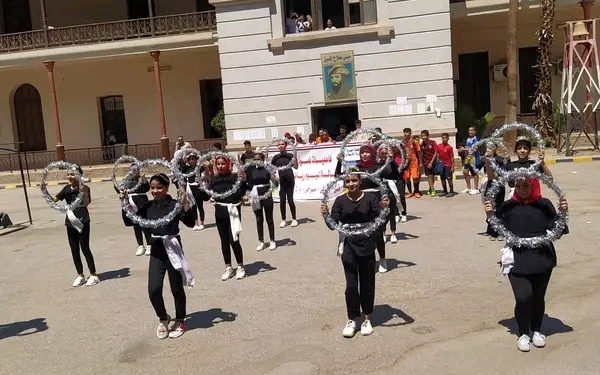 الجيزة تنظم فاعليات نموذج محاكاة ليوم رياضي بالسعيدية الثانوية بنين