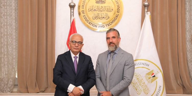 وزير التعليم يبحث أوجه التعاون مع ممثل منظمة اليونيسيف