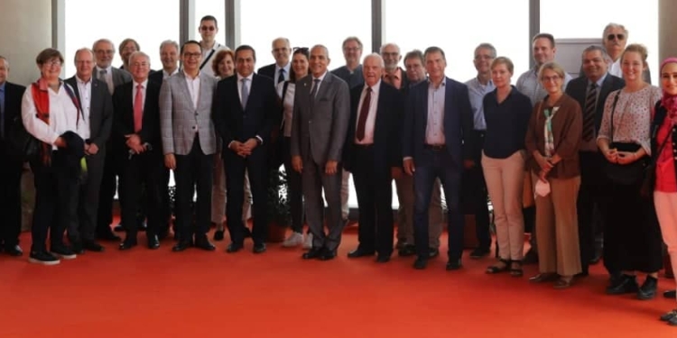 الوفد الألمانى فى الجامعة الالمانية الدولية بالعاصمة الادارية