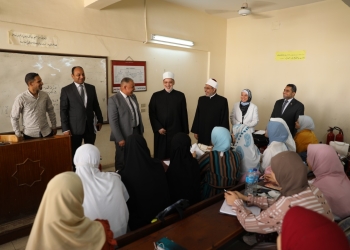 ﻿وكيل الأزهر ورئيس جامعة الأزهر يتفقدان كلية التربية الرياضية للبنات