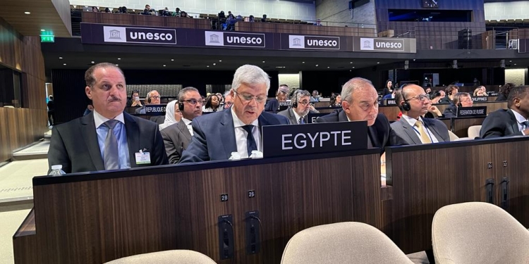 وزير التعليم العالي يلقي كلمة مصر في الدورة 215 للمجلس التنفيذي لليونسكو