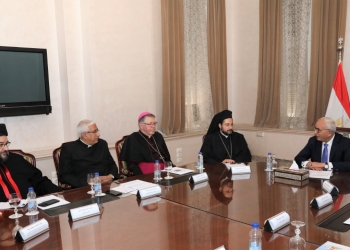 «حجازي» يلتقى بوفد مجلس البطاركة والأساقفة الكاثوليك والأمانة العامة للمدارس