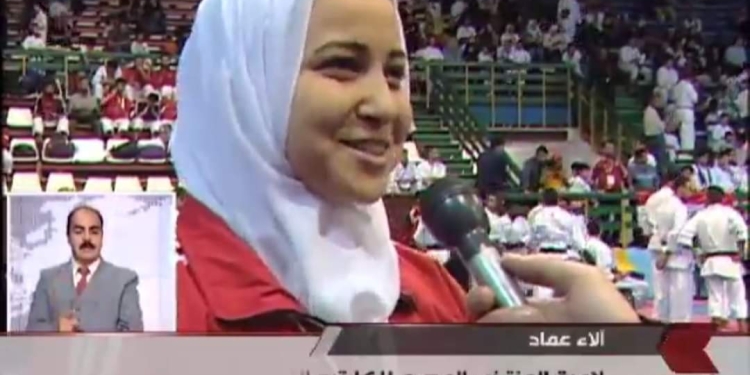 آلاء عماد طالبة جامعة هليوبولس نحقق انجاز عالمى