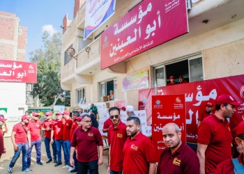مؤسسة أبو العينين تنطلق مع التحالف الوطنى من خلال  “ستر وعافية” الى القليوبية لمساعدة ١٢ ألف مواطن