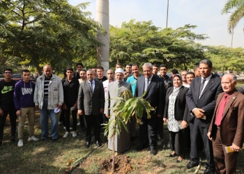 رئيس جامعة الأزهر يشارك في تفعيل مبادرة «ازرع شجرة مثمرة باسمك»