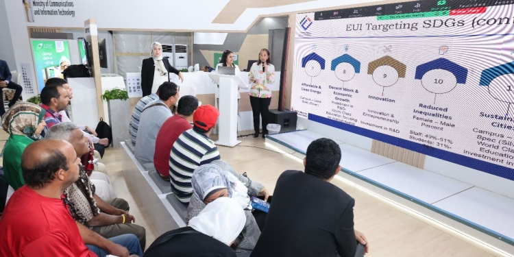 جامعة مصر للمعلوماتية تقدم 14 حلاً لمجابهة التغيرات خلال مشاركتها في قمة المناخ COP27