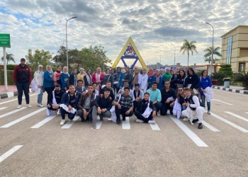 «العنف ضد المرأة» حملة توعية لطلاب كلية الصيدلة جامعة الدلتا