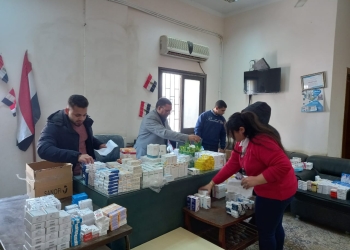 جامعة سوهاج: فحص وعلاج ١٩٤٦ مريض في القافلة الطبية بقرية الرياينة