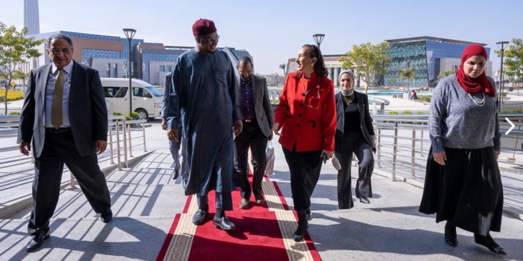 جامعة مصر للمعلوماتية تستقبل وزير الاتصالات النيجيري لبحث سبل التعاون