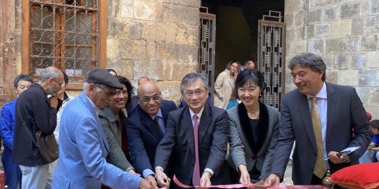 سفير اليابان يشهد تدشين مشروع إحياء الحرف التقليدية بالقاهرة التاريخية