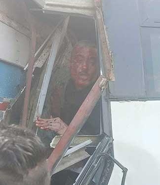 إصابة 10 طلاب من جامعة حورس في حادث تصادم بجمصة