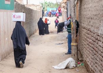 القوافل تصل قرية دندرة