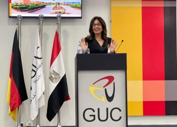النائبة جيهان زكى فى ندوة عن الدبلوماسية الثقافية بالجامعة الألمانية