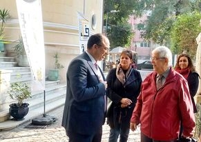 رئيس جامعة حلوان يتفقد كلية الفنون الجميلة بالزمالك لمتابعة سير الامتحانات