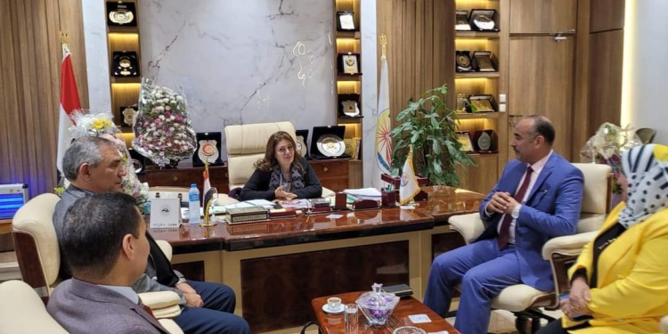 رئيس جامعة مدينة السادات تستقبل وفد من مديرية التربية والتعليم بالمنوفية