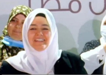 السيدة سمية ابو العينين لقاء الرئيس بنا يوم عيد