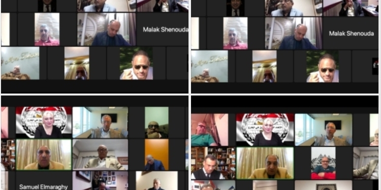 اول لقاء لرؤساء فروع الاتحاد العام للمصريين في الخارج عبر منصة زووم
