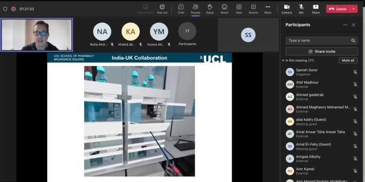 كلية الصيدلة جامعة حلوان تنظم ويبنار دولي