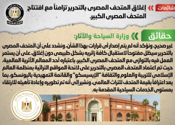 هل سيتم إغلاق المتحف المصري بالتحرير؟ مجلس الوزراء يجيب