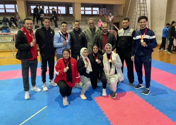 جامعة الزقازيق تحصد ٧ ميداليات فى بطولة الجامعات للكاراتيه