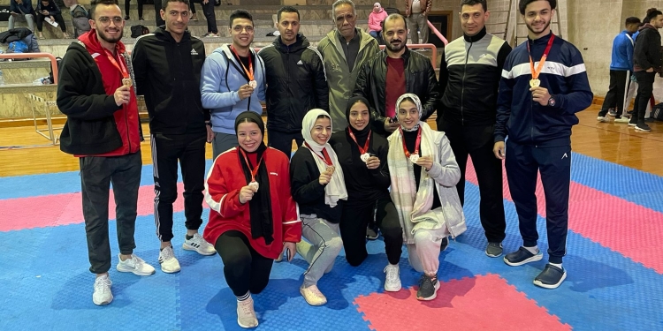 جامعة الزقازيق تحصد ٧ ميداليات فى بطولة الجامعات للكاراتيه