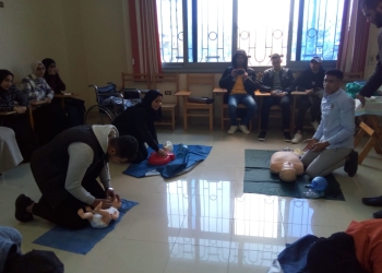 كلية التمريض جامعة كفرالشيخ تنظم دورة تدريبية عن الإسعافات الأولية