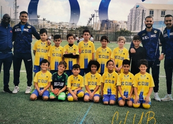 فريق النادي الاوليمبي لكرة القدم يفوز علي نيو جيزة