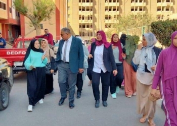 نائب رئيس جامعة الأزهر يتفقد المدينة الجامعية للطالبات