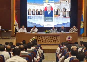 جامعة الأزهر : لقاء تعريفي لأطباء الامتياز الجدد في كلية الطب