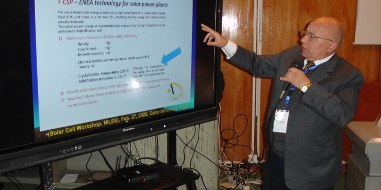 معهد الليزر بجامعة القاهرة ينظم ورشة عمل حول تقنيات الخلايا الشمسية الحالية