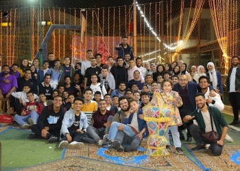 رئيس جامعة حلوان يشارك فى إفطار هندسة المطرية