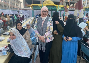 إفطار جماعي لطالبات جامعة الأزهر بمدينة نصر بحضور عميدة الدراسات الإنسانية والأمين العام المساعد