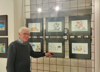 رئيس الوزراء البلجيكي يفتتح معرض كاريكاتير من مصر