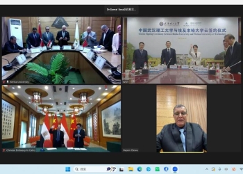 تجديد مذكرة التفاهم بين جامعتي بنها و ووهان للتكنولوجيا لاستئناف أربع اتفاقيات لإنشاء درجات مزدوجة