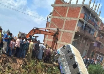 إصابة 9 أطفال في انقلاب أتوبيس حضانة بالشرقية