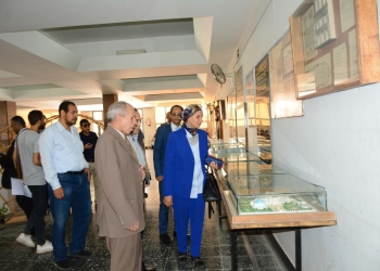 لجنة اختيار أفضل جامعة صديقة للبيئة ترصد البنية التحتية لجامعة أسيوط