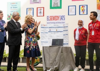 رسالة "التعليم" لقرينة الرئيس الأمريكي بعد زيارتها لمدرسة السويدي الدولية