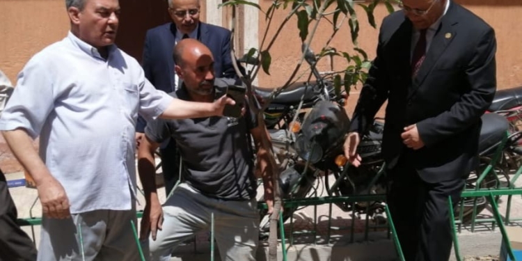 رئيس جامعة بنها يشهد تدشين مبادرة زراعة الأشجار المثمرة بكلية العلوم