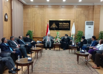 رئيس جامعة بنها يستقبل وفدًا من الكنيسة الأرثوذكسية للتهنئة بعيد الأضحى