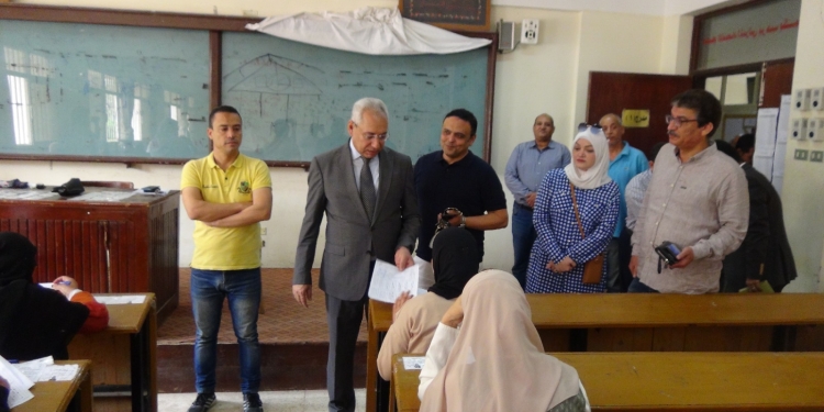 بالصور انتظام سير امتحانات نهاية العام الدراسي في جامعة المنيا