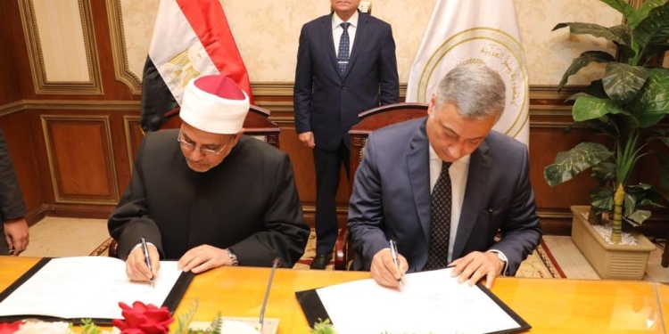 وزير العدل يشهد توقيع بروتوكول تعاون بين وزارة العدل وجامعة الأزهر