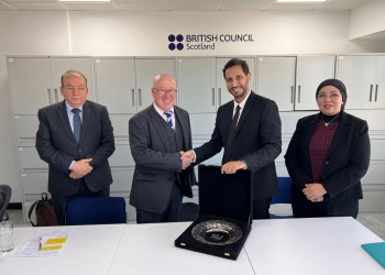 أكبر تعاون مصري إنجليزي في مجال التعليم العالي.. جامعة سيناء توقع اتفاقيات مع إدنبرة نابيير وكوين مارجريت