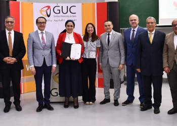 الجامعة الالمانية تحتفي برشا حنفى لاختيارها عضو بمجلس ادارة جمعية الكسندر فون همبولدت