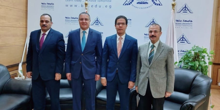 “السعيد” و”الجيزاوي” يبحثان سبل التعاون بين جامعتي بنها الحكومية والأهلية