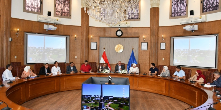 استعدادات  مدن جامعة القناة للعام الدراسي الجديد