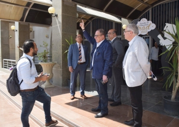 رئيس جامعة حلوان يتابع جاهزية مجمع الفنون والثقافة لاستقبال أسبوع شباب الجامعات