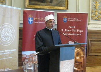 رئيس جامعة الأزهر خلال مؤتمر الحوار بين الأديان في بودابست: الأمم السعيدة هي التي تطفئ نيران الحرب ولا تقحم نفسها فيها