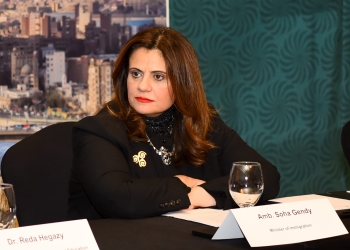 سها الجندى وزيرة الهجرة