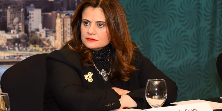 سها الجندى وزيرة الهجرة