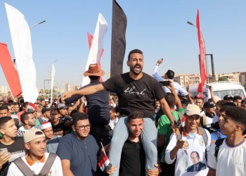 طلاب جامعة الوادي الجديد ينظمون وقفة تضامنية مع أهالي غزة